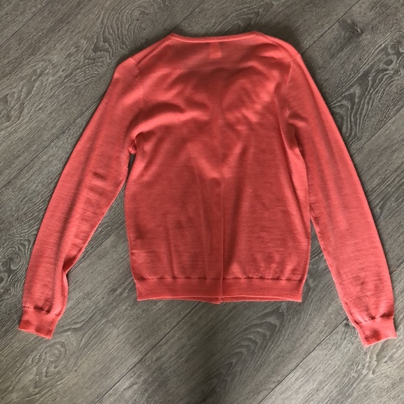 J. Crew Coral Cardigan Size M - Picture 2 of 3